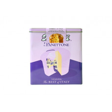 BAULI PANETTONE SQUARE METAL TIN 700G