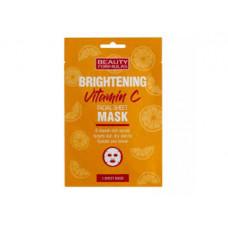 BEAUTY FORMULAS BRIGHTENING VITAMIN C FACIAL SHEET MASK