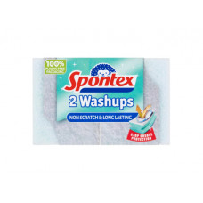 SPONTEX NON SCRATCH 2 WASHUPS SPONGES