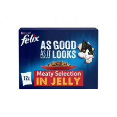 FELIX MEATY IN JELLY 12PK 100G