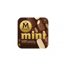 MAGNUM 6PK MINI CLASSIC ALMOND WHITE ICE CREAM 330ML