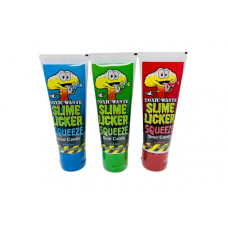 TOXIC WASTE SLIME LICKER SQUEEZE SOUR CANDY ASSORTED 70G 1PC