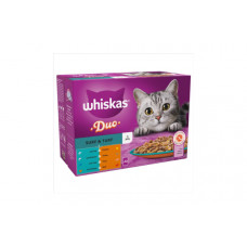 WHISKAS 1+ DUO SURF & TURF IN JELLY 12PK 85G