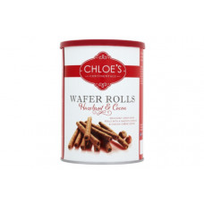 CHLOE S HAZELNUT & COCOA WAFER ROLLS 400G