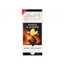 LINDT EXCELLENT MANGO & ALMOND DARK 100G