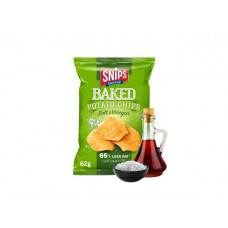 SNIPS BAKED POTATO CHIPS SALT&VINEGAR 62G