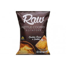 RAW CHEDDAR CHEESE KETTLE COOKED POTATOES 60G