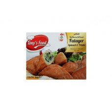 TONY'S FOOD FATAYER SPINACH AND POTATO 450G