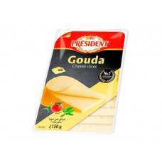 PRESIDENT GOUDA SLICES 150G