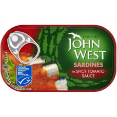 JOHN WEST SARDINE IN SPICY TOMATO SAUCE 120G