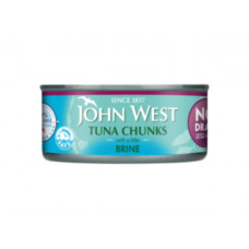 JOHN WEST TUNA CHUNKS WITH LITTLE BRINE 110G