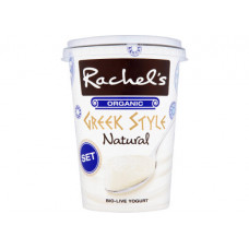 RACHEL'S ORGANIC GREEK STYLE NATURAL YOGURT 450G