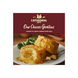 CATHEDRAL CITY 4PK CHEESY GRATINS 480GM
