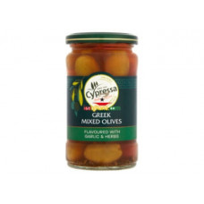 CYPRESSA GREEK MIXED OLIVES WITH GARLIC AND HERBS 315G