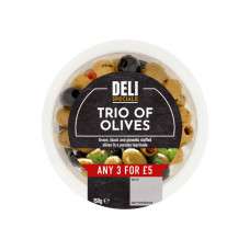 DELI SPECIALE TRIO OF OLIVES 150G