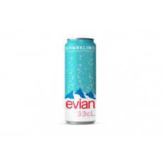 EVIAN SPARKLING WATER CAN 330ML