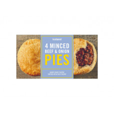 ICELAND MINCED BEEF AND ONION PIES 4PK 568G