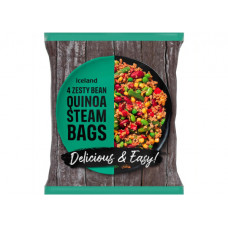 ICELAND NON-PMP 4PK ZESTY BEAN QUIN STEAM BAGS 500G