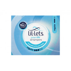 LIL-LETS SMART FIT REGULAR TAMPONS 10S