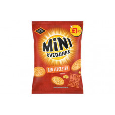 MINI CHEDDARS RED LEICESTER 90G