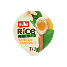 MULLER PLANT BASED RICE VANILLA PUDDING DESSERT 170G