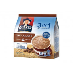 QUAKER OAT CHOCOLATE CEREAL DRINK 3IN1 420G