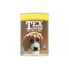 TEX DOG FOOD BEEF & LIVER 400GM