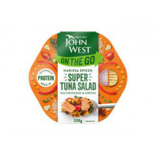 JOHN WEST HARISSA TUNA SUPER SALAD 220G