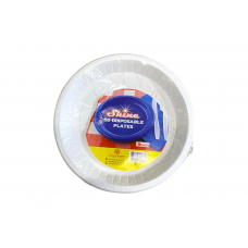 SHINE 50 DISPOSABLE PLATES 9 INCHES
