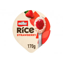 MULLER RICE STRAWBERRY LOW FAT PUDDING DESSERT 170G