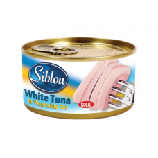 SIBLOU WHITE TUNA IN VEGETABLE OIL 185G