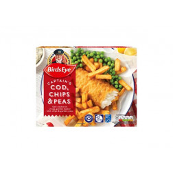 BIRDS EYE COD & CHIPS PEAS 395G