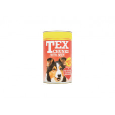 TEX DOG FOOD WITH BEEF CHUNKS 400G