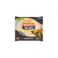 MISSION CHARGRILLED TORTILLA WRAPS 6PK 367G