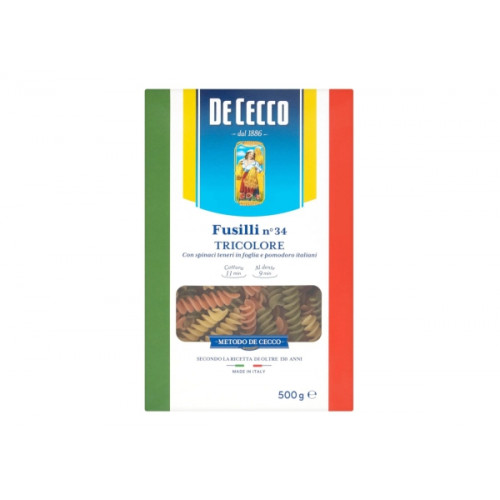 DE CECCO TRICOLORE FUSILLI 500G