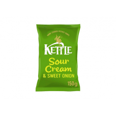 KETTLE CHIPS SOUR CREAM & SWEET ONION 130G