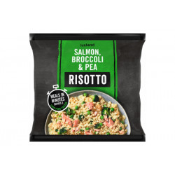 ICELAND SALMON BROCCOLI & PEA RISOTTO 750G