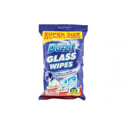 DUZZIT GLASS WIPES 50 SHEETS