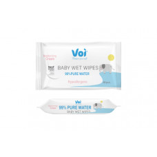 VOI 99% WATER BABY WIPES WITHOUT RUBBER 56PCS