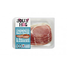 JOLLY HOG UNSMOKED DRYCURE BACK BACON 200G