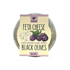 DELPHI FETA CHEESE PITTED BLACK OLIVES DIP 160G